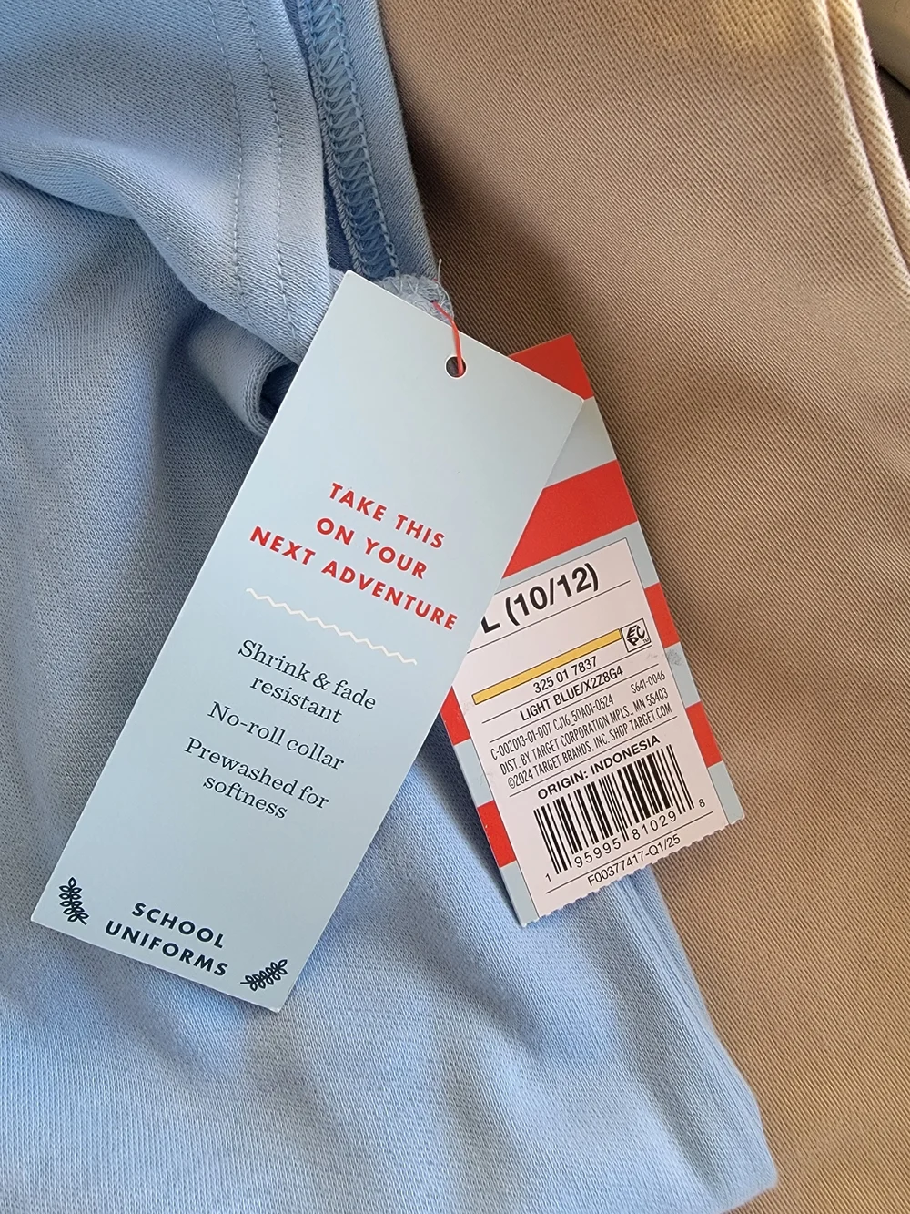 SET Of 2 Cat & Jack School Uniform, Shirt & Pants Size L(10/12) ($26)
